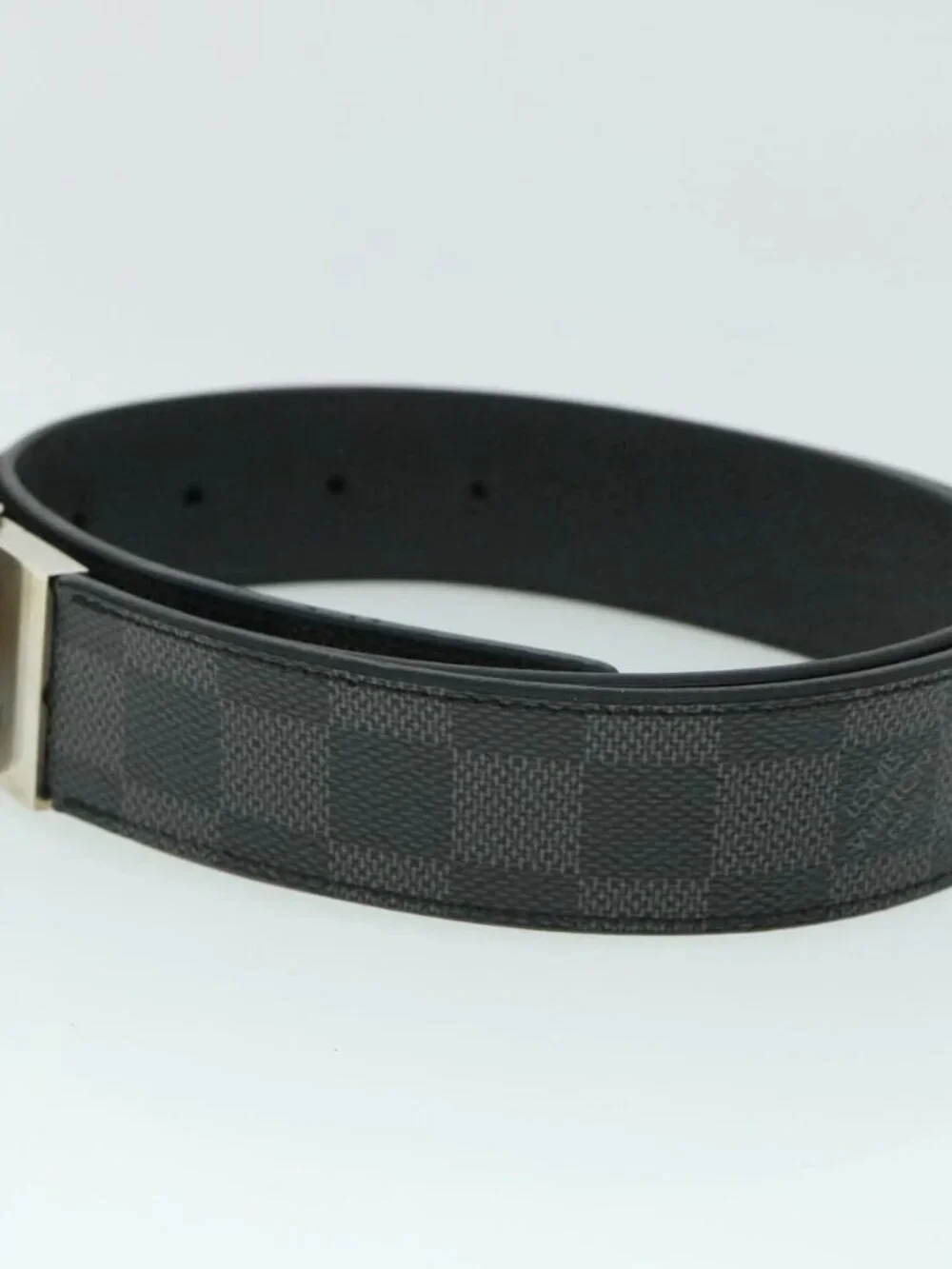 LOUIS VUITTON Damier Graphite Ceinture Inventeur Tour Belt - Picture 4 of 12